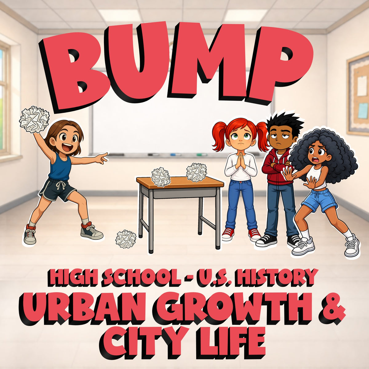 Urban Growth & City Life BUMP U.S. History Game - No Prep Review Activity
