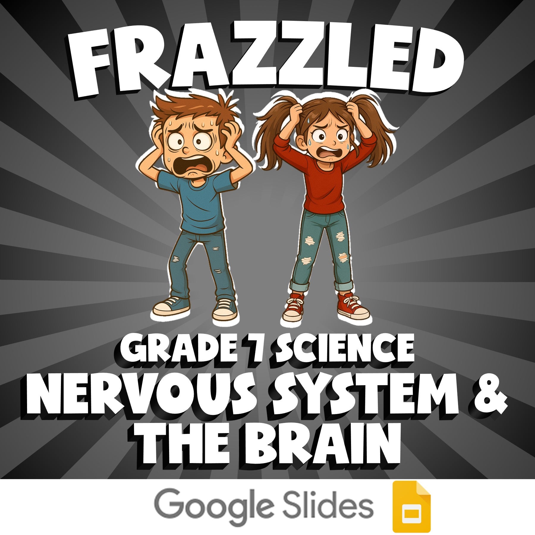 Nervous System & the Brain FRAZZLED Science Game - No Prep Grade 7 Review