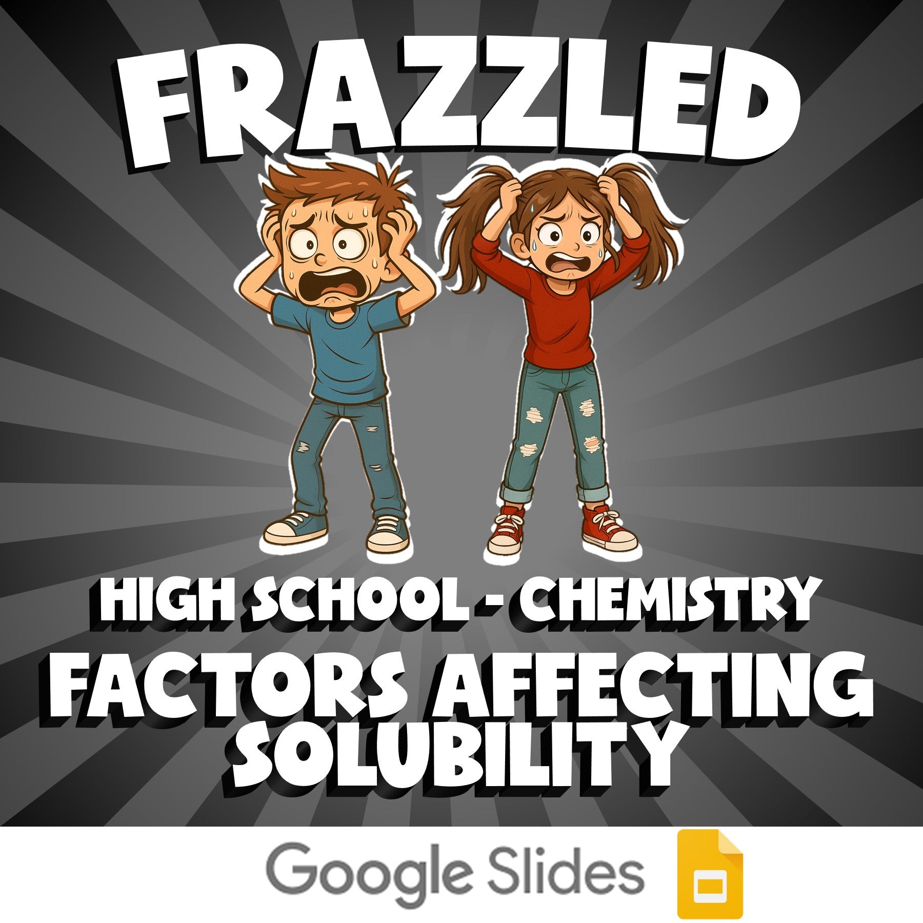 Factors Affecting Solubility FRAZZLED Science Game - No Prep Chemistry Review