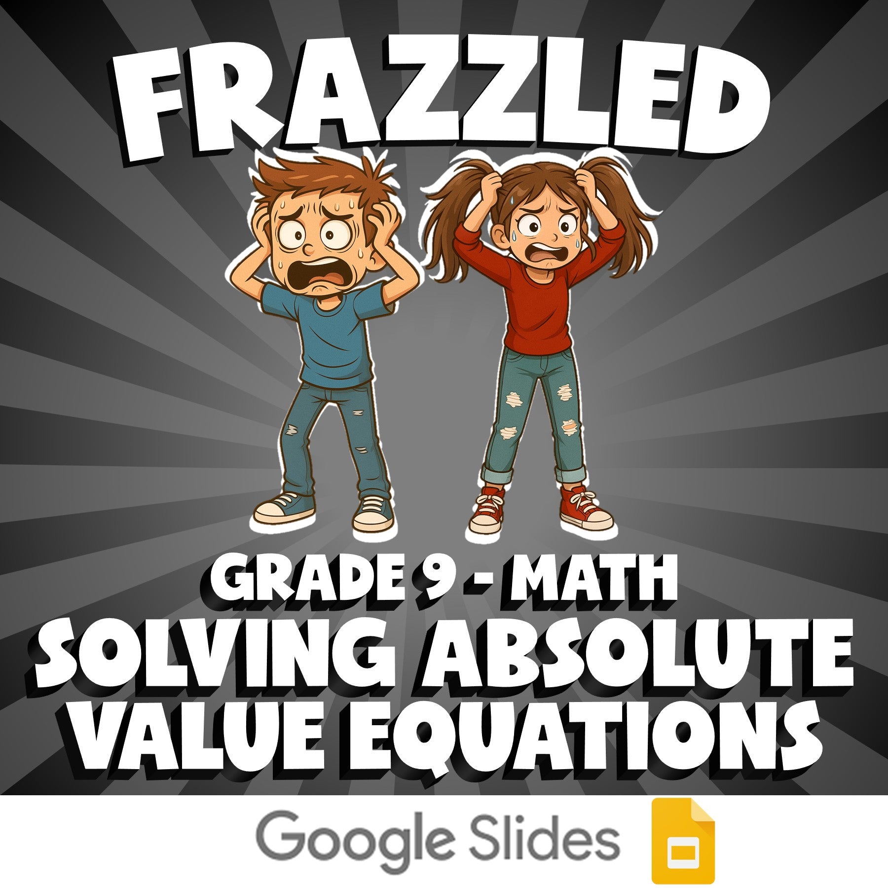 Solving Absolute Value Equations FRAZZLED Math Game - No Prep Grade 9 Review