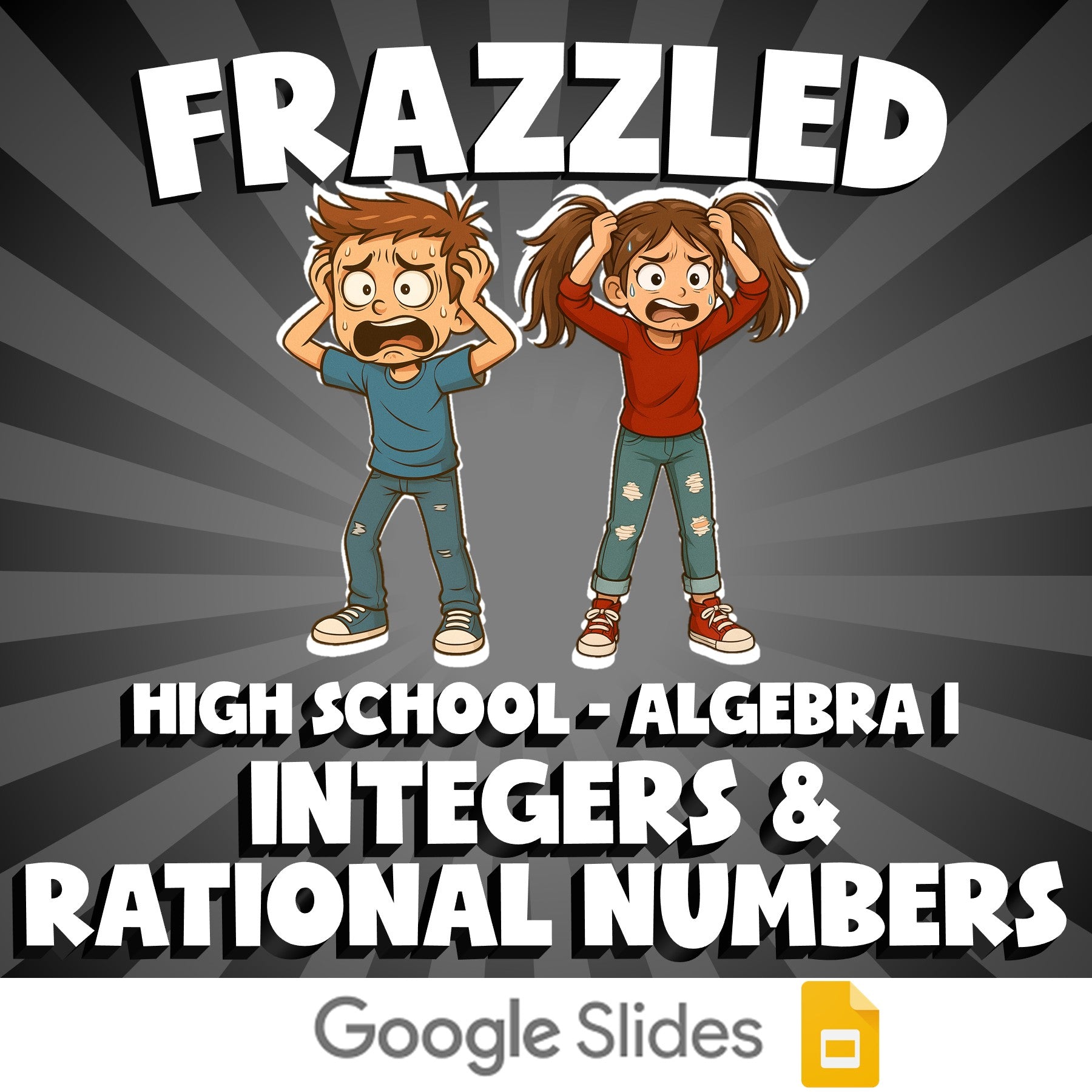 Integers & Rational Numbers FRAZZLED Math Game - No Prep Algebra 1 Review