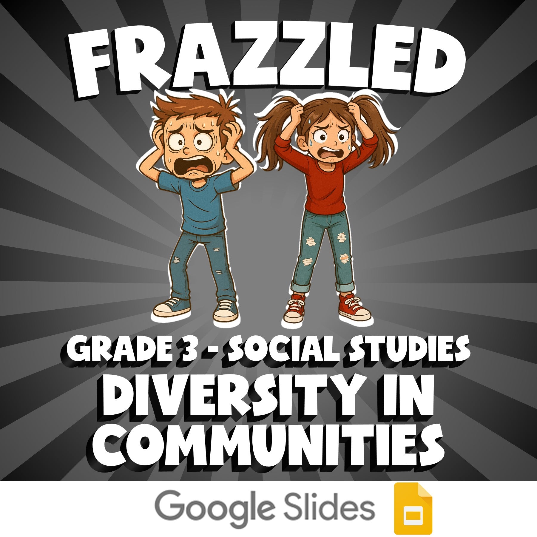 Diversity in Communities FRAZZLED Socials Game - No Prep Grade 3 Review Activity
