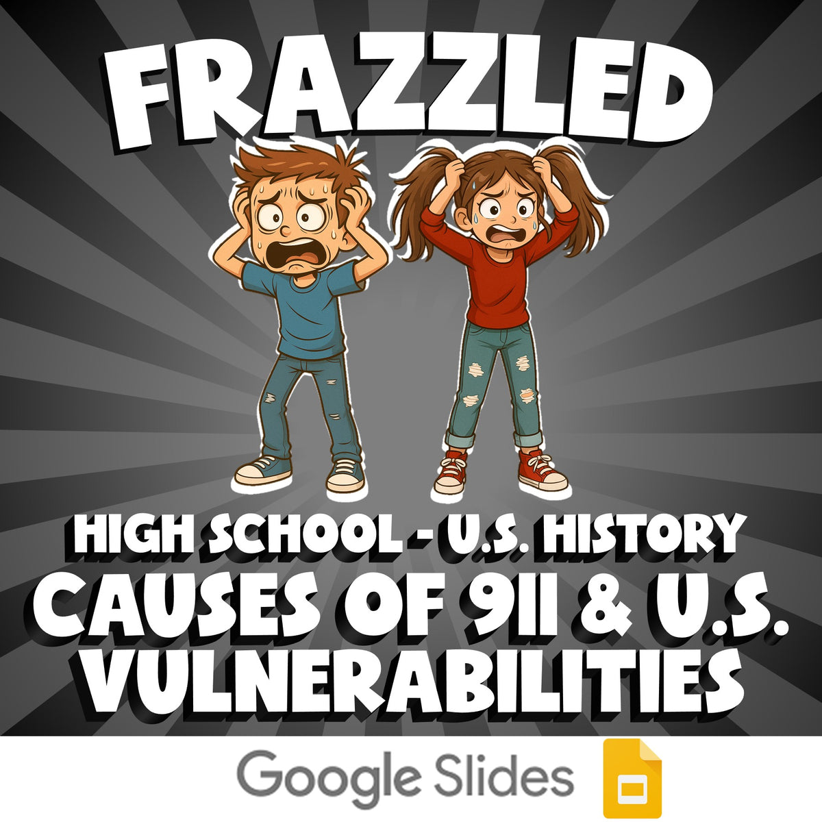 Causes of 911 & U.S. Vulnerabilities FRAZZLED U.S. History Game - No Prep Review