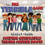 Solving Quadratics Taking Square Roots BIG TERRIBLE GAME - Grade 9 Math Review