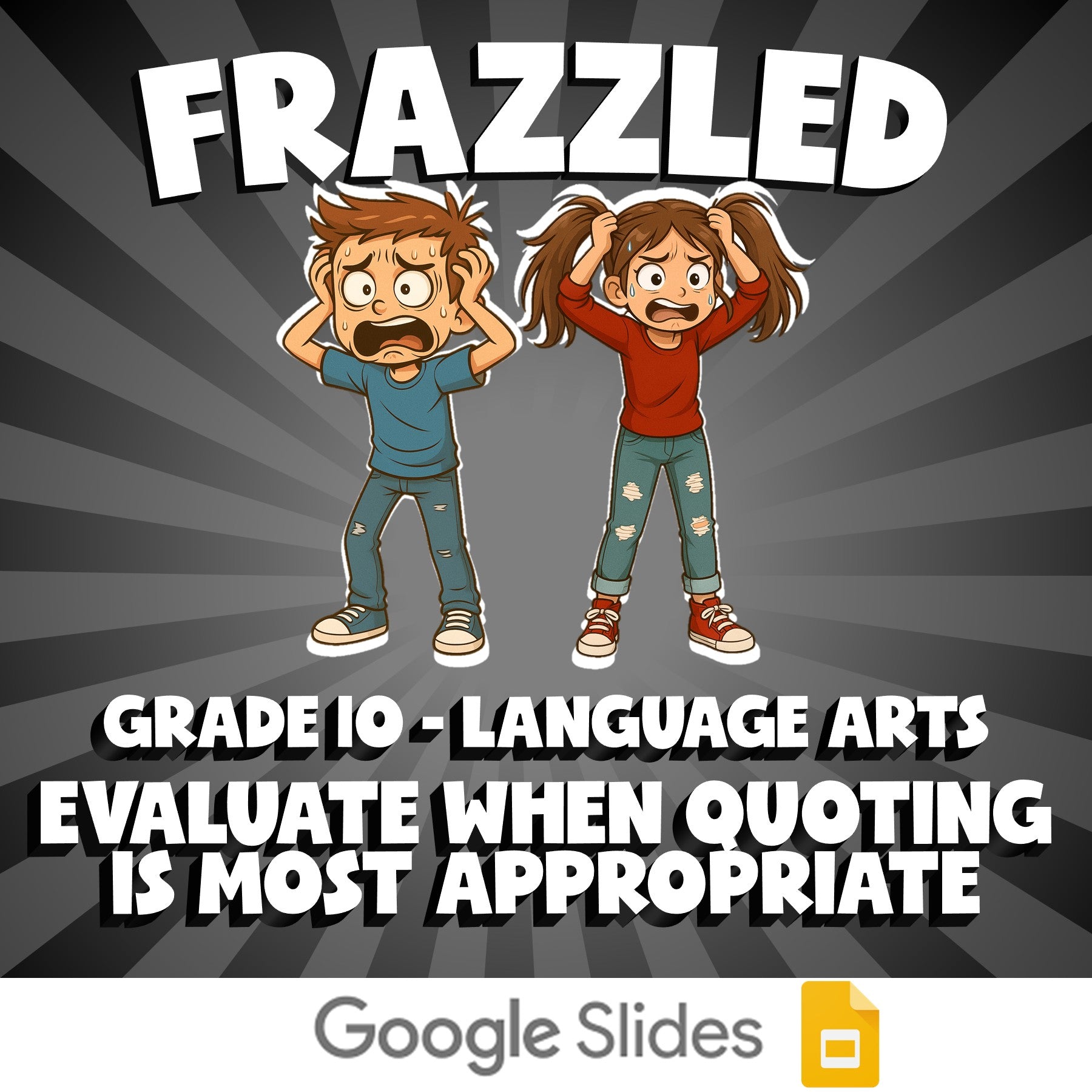Evaluate When Quoting Is Most Appropriate FRAZZLED ELA Game - No Prep Grade 10