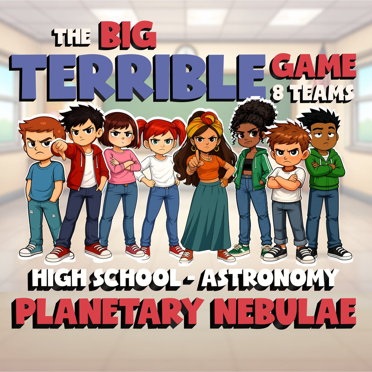 Planetary Nebulae BIG TERRIBLE GAME - No Prep Astronomy Science Review Activity