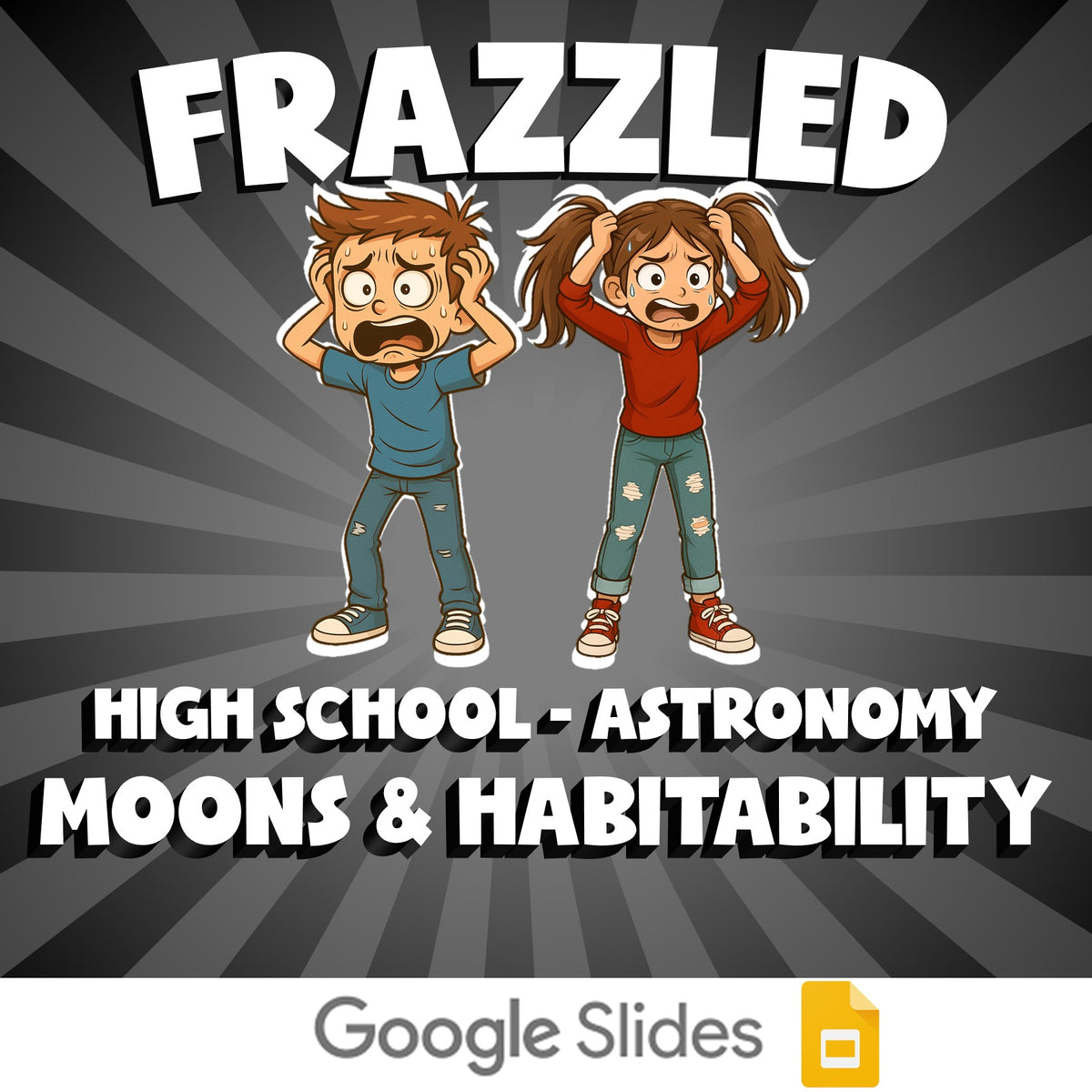 Moons & Habitability FRAZZLED Science Game - No Prep Astronomy Review Activity