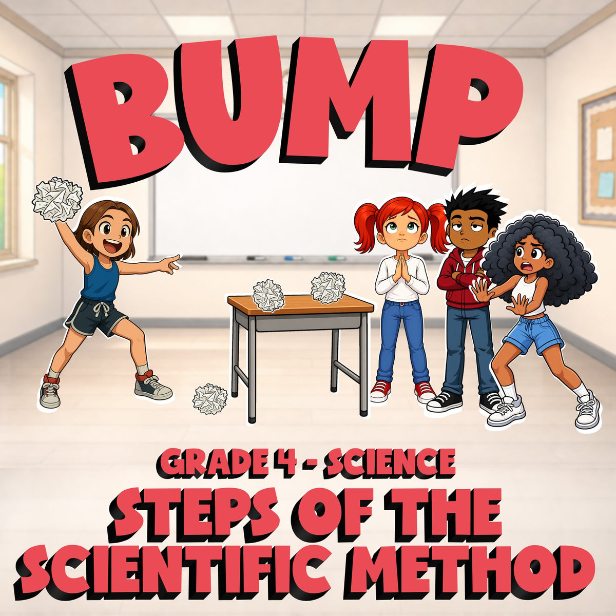 Steps of the Scientific Method BUMP Science Game - No Prep Grade 4 Review