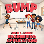 Engineering Applications BUMP Science Game - No Prep Grade 9 Review Activity