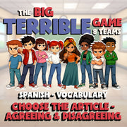 Choose The Article - Agreeing & Disagreeing BIG TERRIBLE GAME - Spanish Exercise