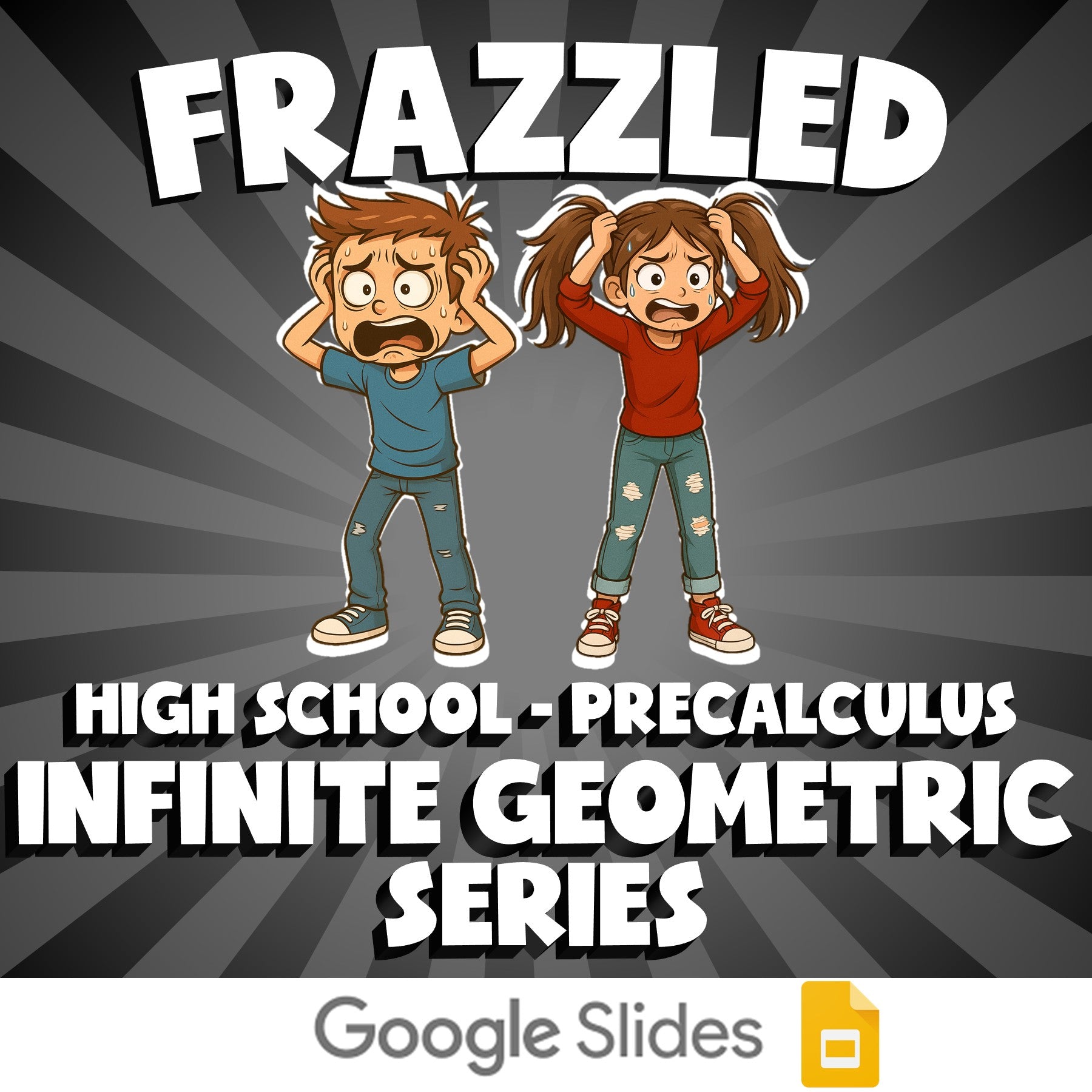 Infinite Geometric Series FRAZZLED Math Game - No Prep PreCalculus Review