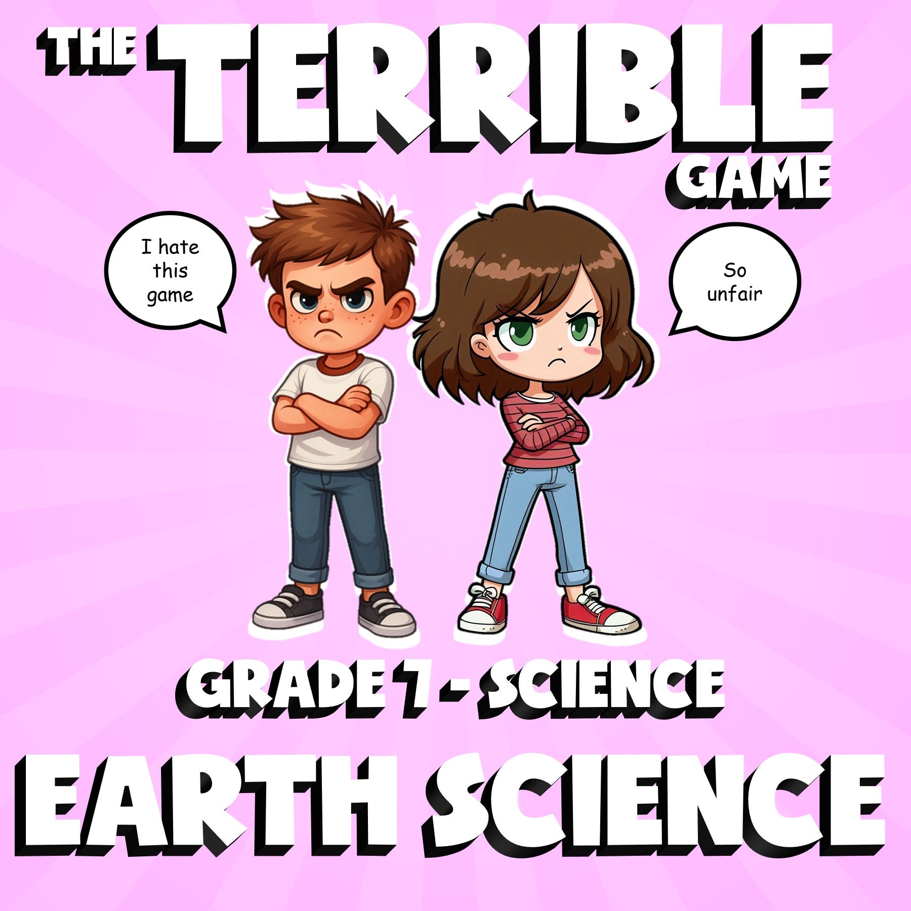 Earth Science THE TERRIBLE GAME - No Prep Grade 7 Science Review Activity