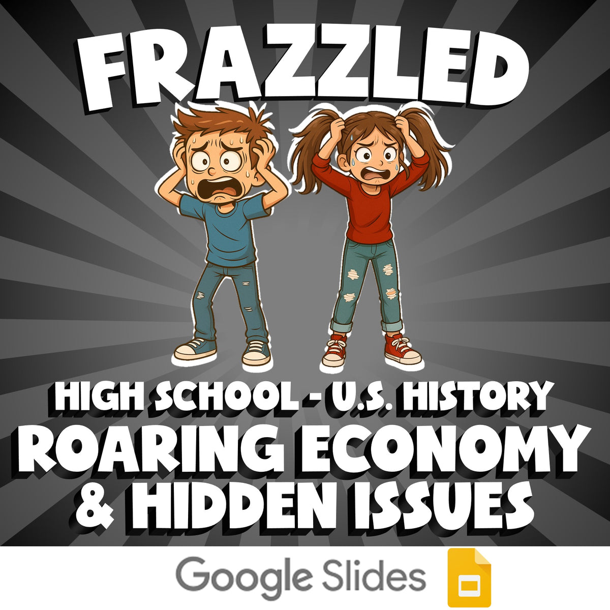 Roaring Economy & Hidden Issues FRAZZLED U.S. History Game - No Prep Review