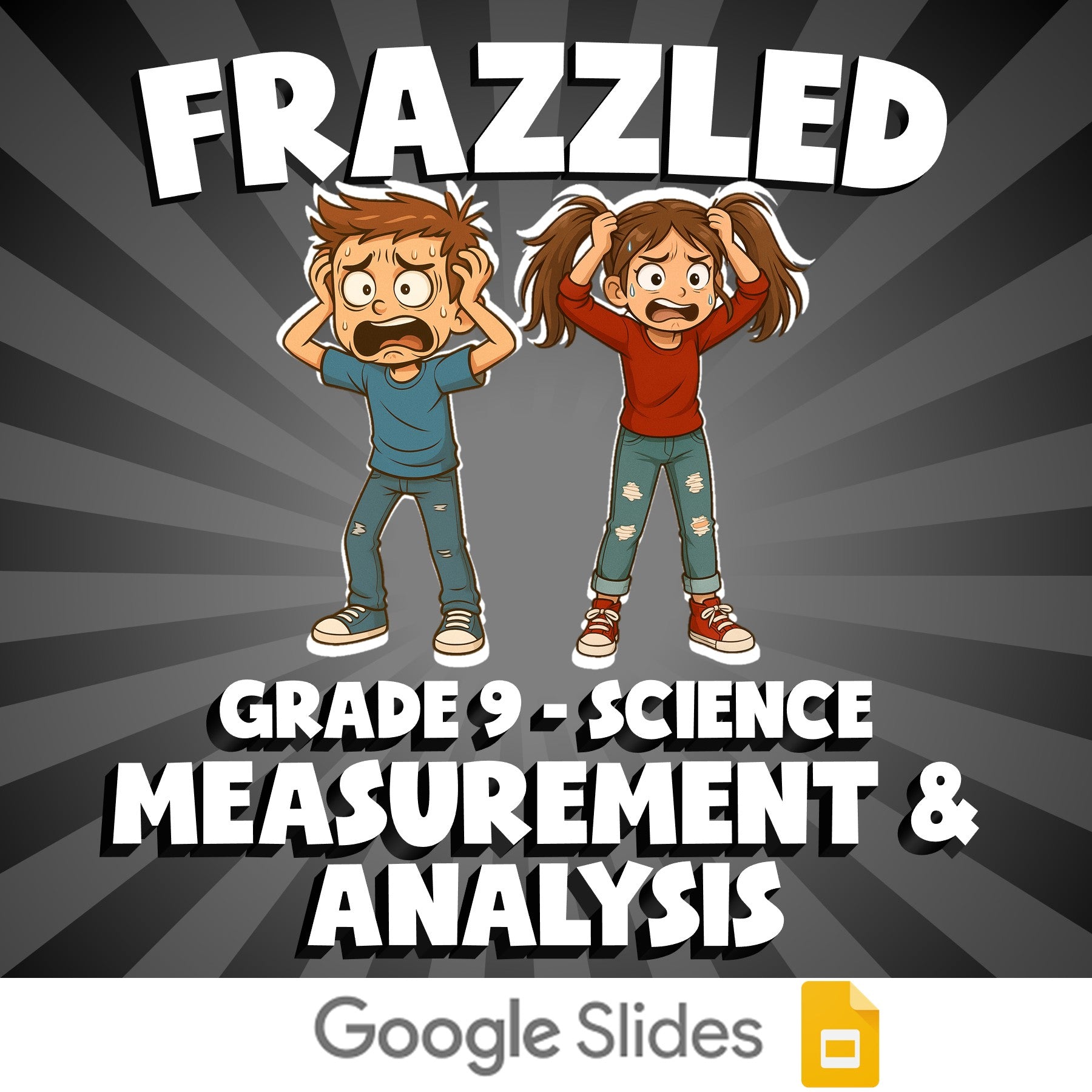 Measurement & Analysis FRAZZLED Science Game - No Prep Grade 9 Review Activity