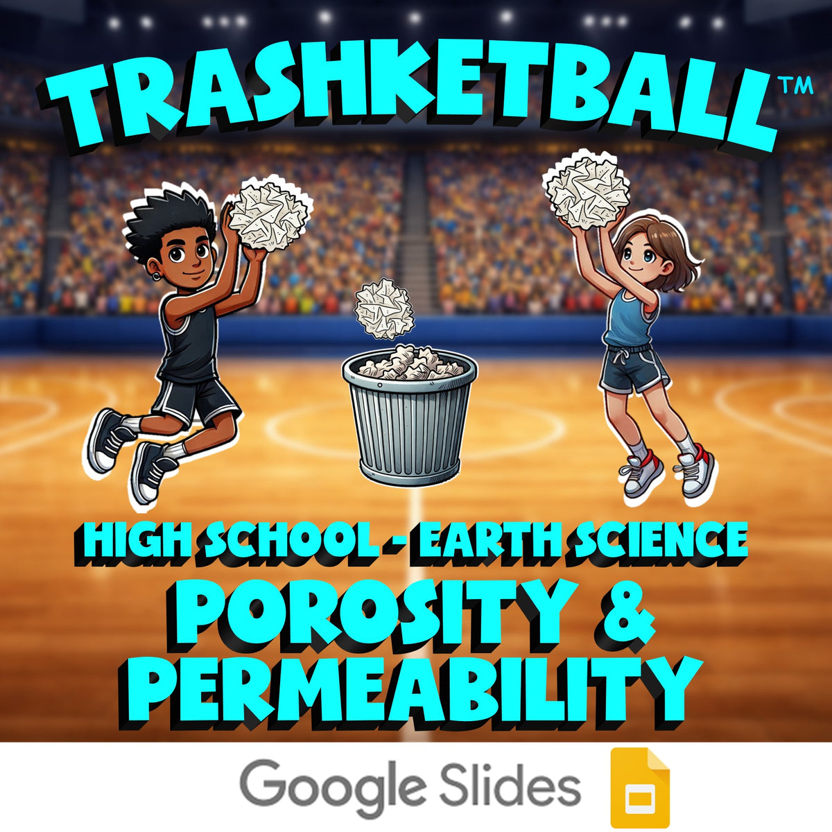 Porosity & Permeability TRASHKETBALL Game - No Prep Earth Science Review
