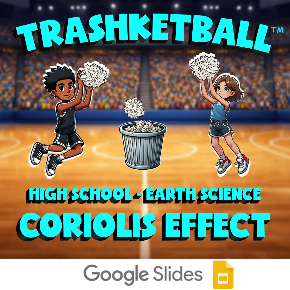Coriolis Effect TRASHKETBALL Game - No Prep Earth Science Review Activity