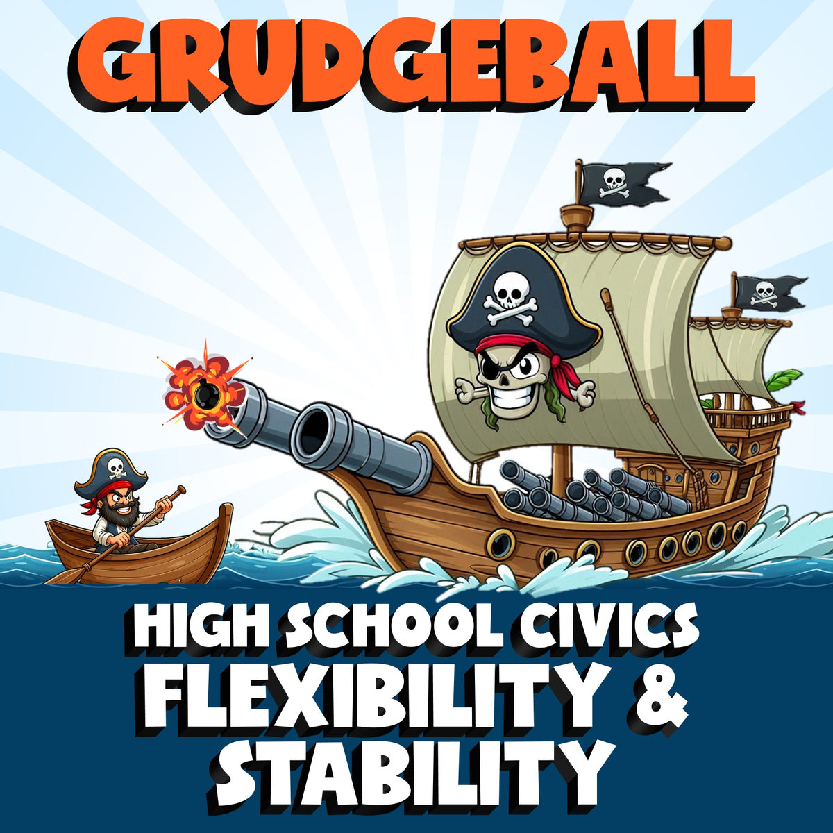Flexibility & Stability GRUDGEBALL Civics Game - No Prep Review Activity