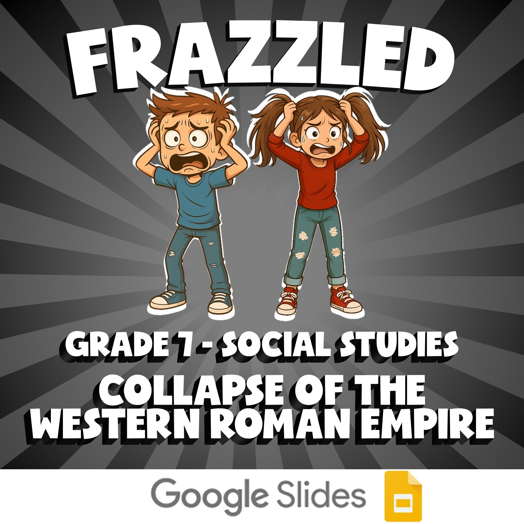 Collapse of the Western Roman Empire FRAZZLED Socials Game - No Prep Grade 7