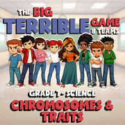 Chromosomes & Traits BIG TERRIBLE GAME - No Prep Grade 7 Science Review Activity