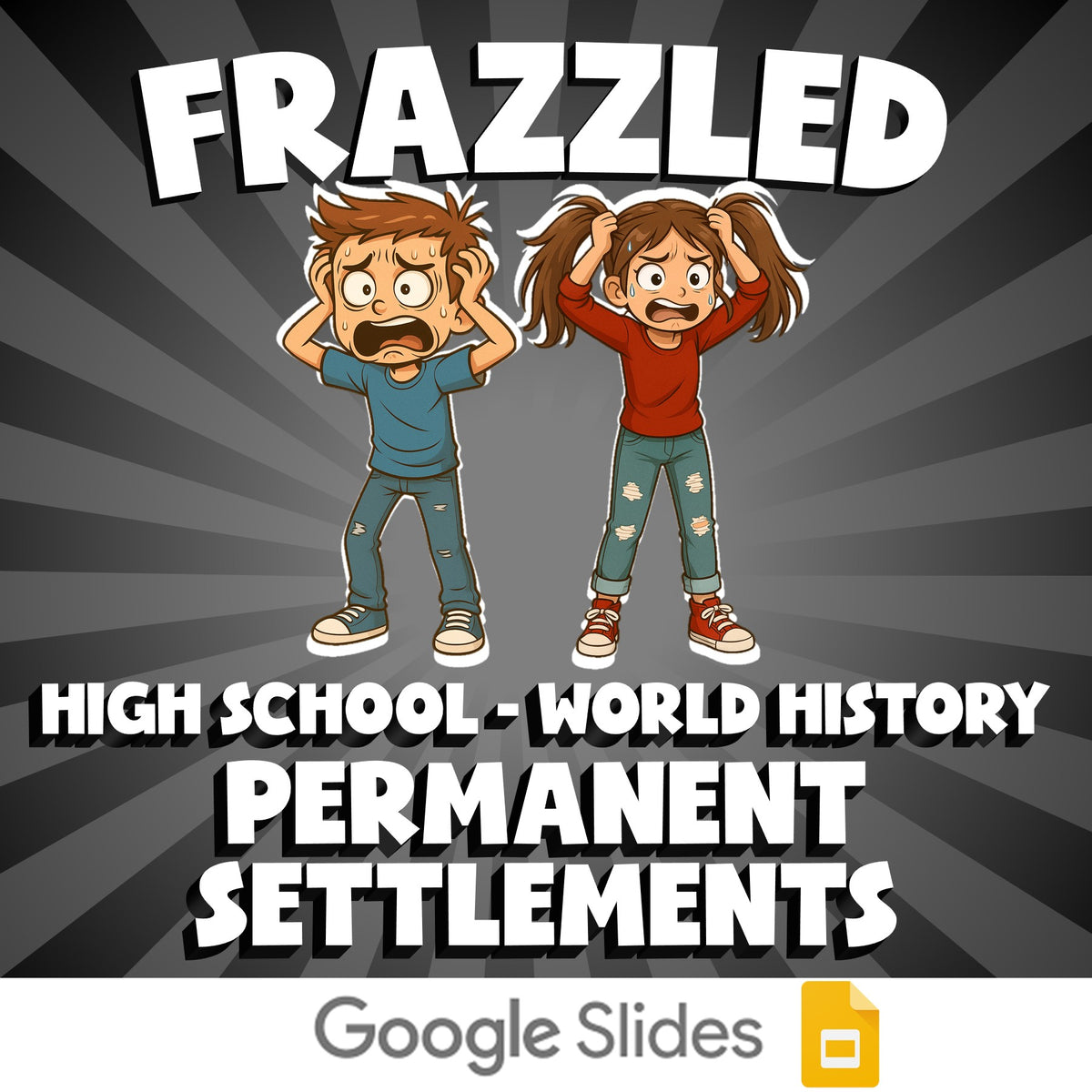 Permanent Settlements FRAZZLED Game - No Prep World History Review Activity