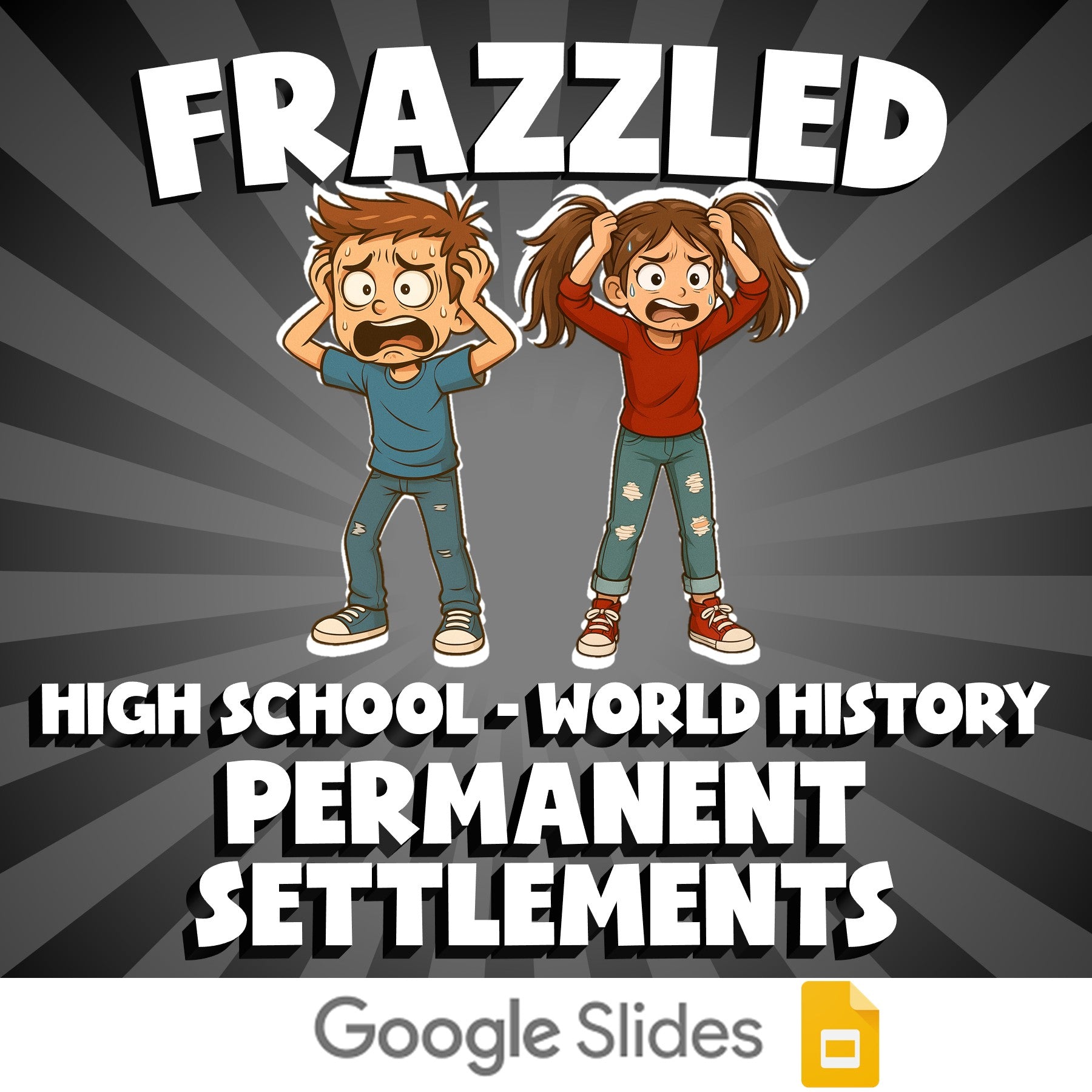 Permanent Settlements FRAZZLED Game - No Prep World History Review Activity