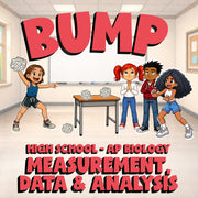 Measurement, Data & Analysis BUMP Science Game - No Prep AP Biology Review