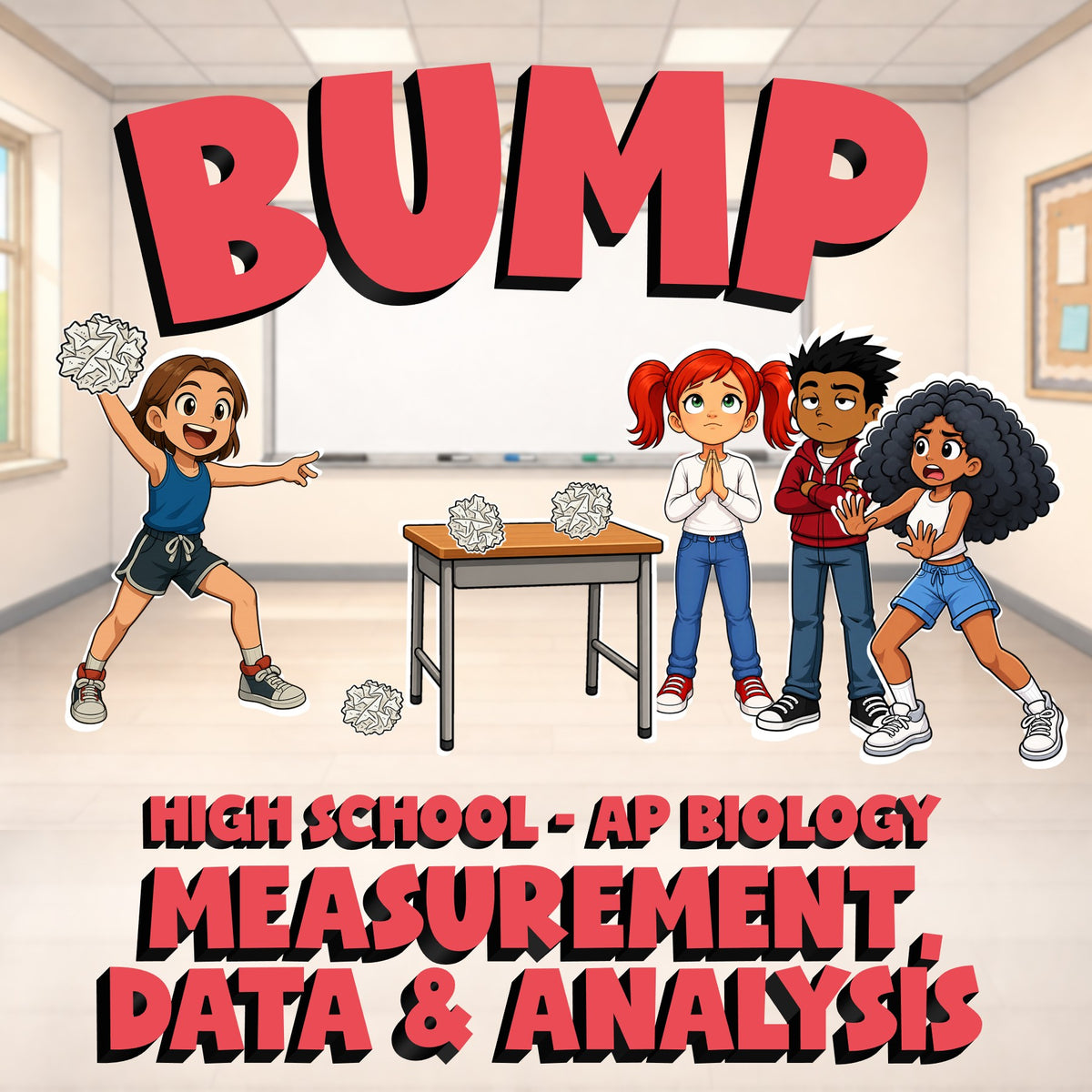 Measurement, Data & Analysis BUMP Science Game - No Prep AP Biology Review