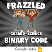 Binary Code FRAZZLED Science Game - No Prep Grade 9 Review Activity