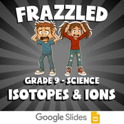 Isotopes & Ions FRAZZLED Science Game - No Prep Grade 9 Review Activity