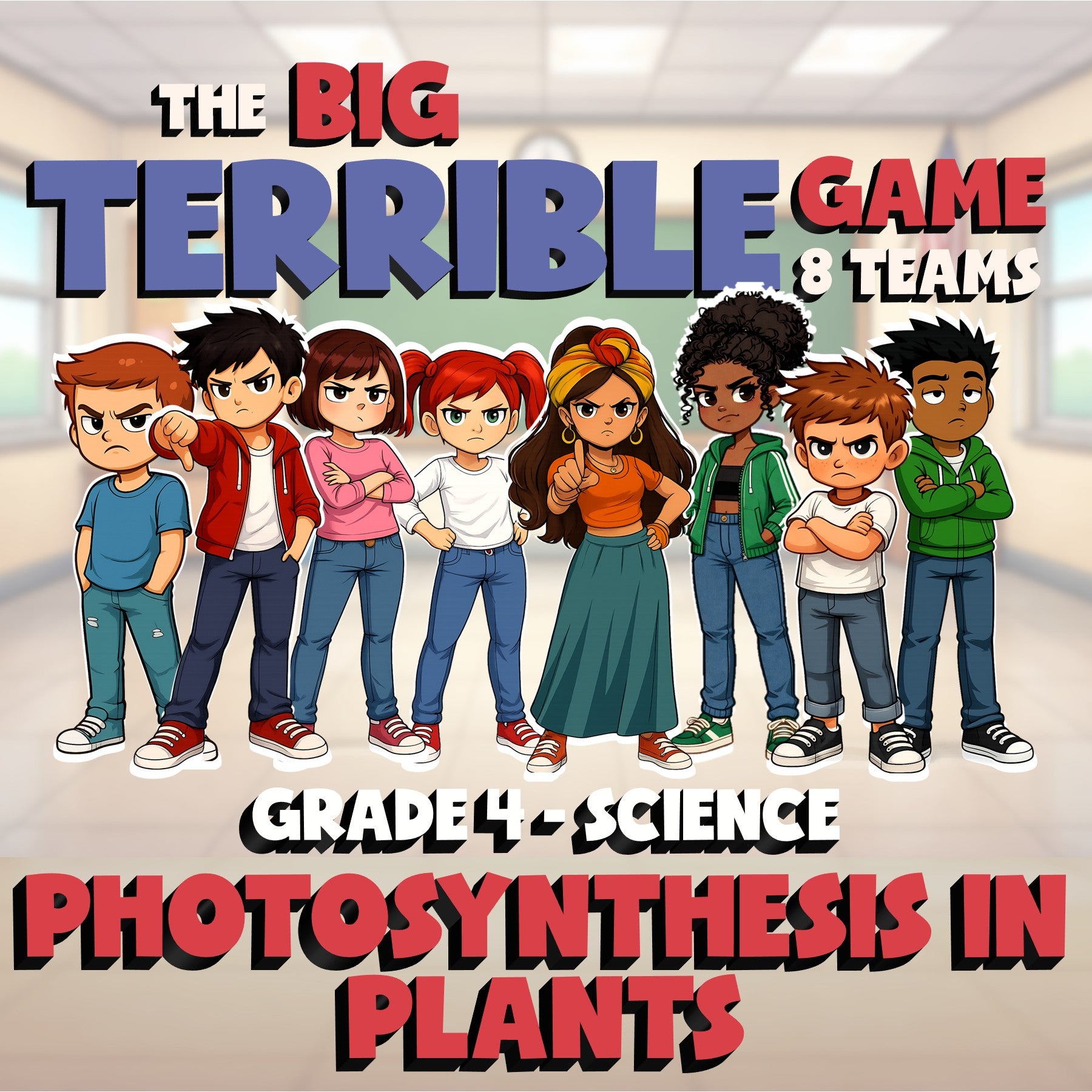 Photosynthesis in Plants BIG TERRIBLE GAME - No Prep Grade 4 Science Review