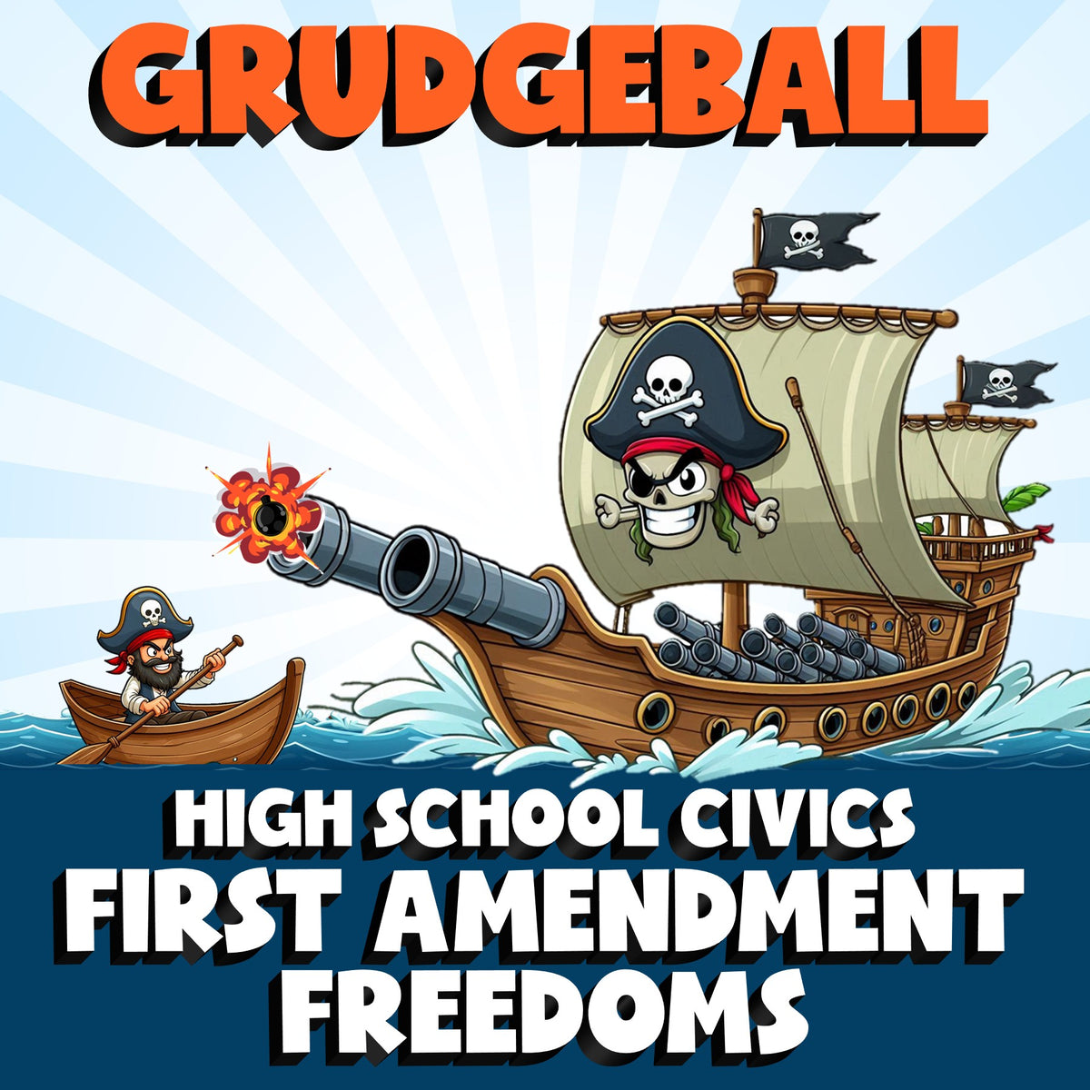 First Amendment Freedoms GRUDGEBALL Civics Game - No Prep Review Activity