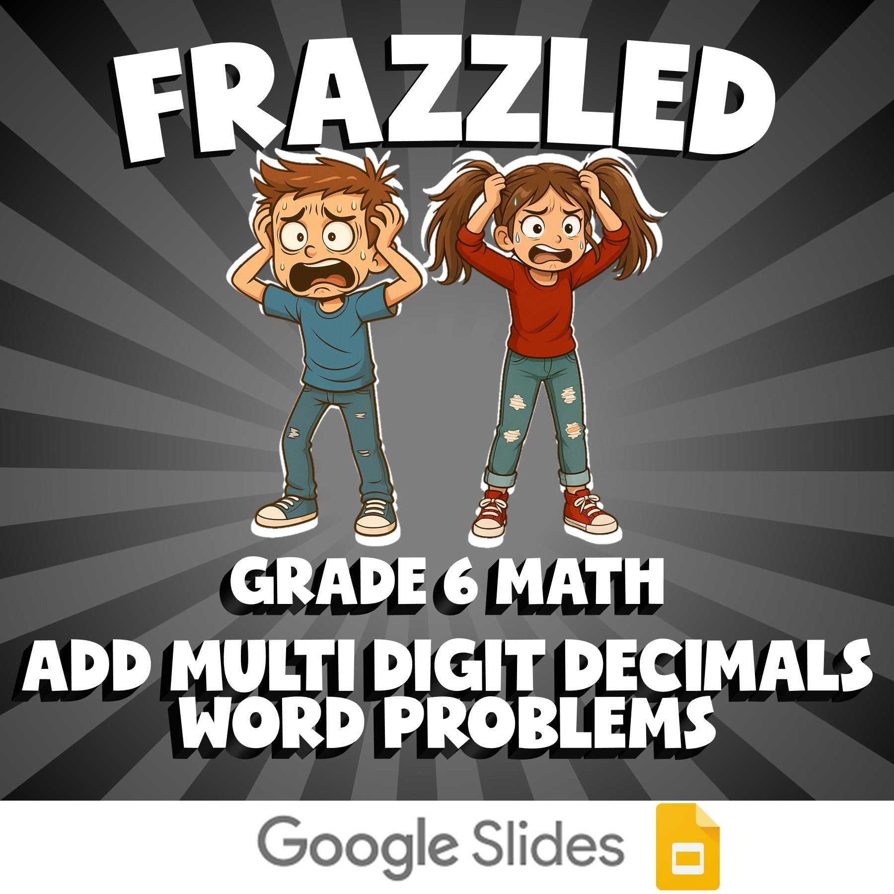 Add Multi Digit Decimals Word Problems FRAZZLED Math Game - No Prep Grade 6