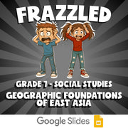 Geographic Foundations of East Asia FRAZZLED Socials Game - No Prep Grade 7