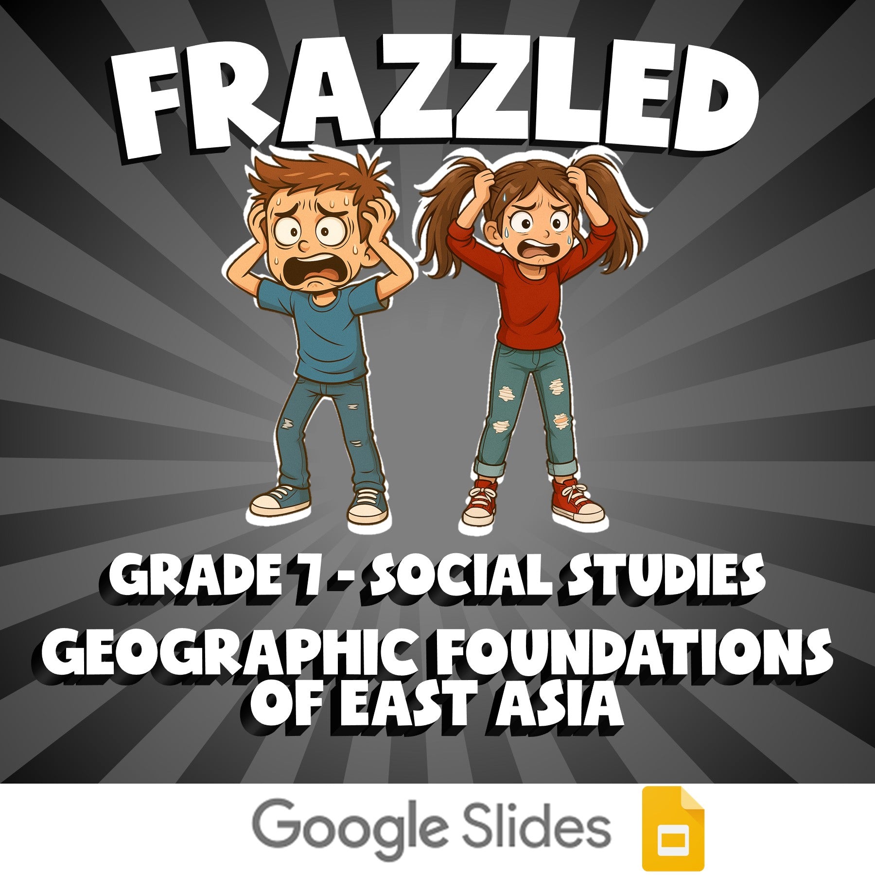 Geographic Foundations of East Asia FRAZZLED Socials Game - No Prep Grade 7