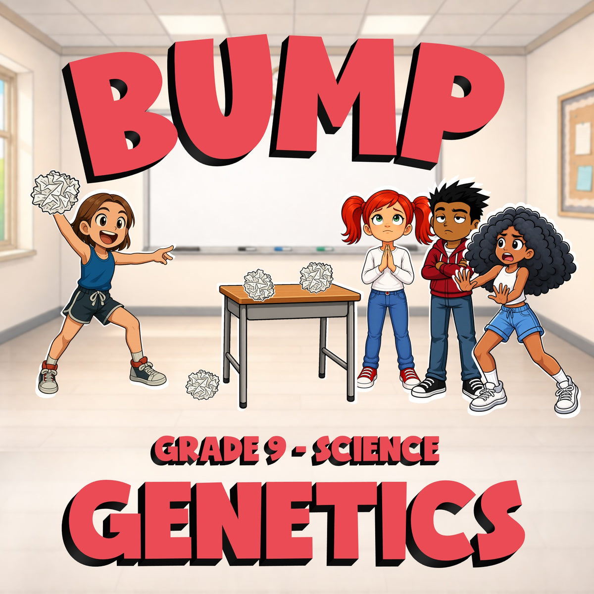 Genetics BUMP Science Game - No Prep Grade 9 Review Activity