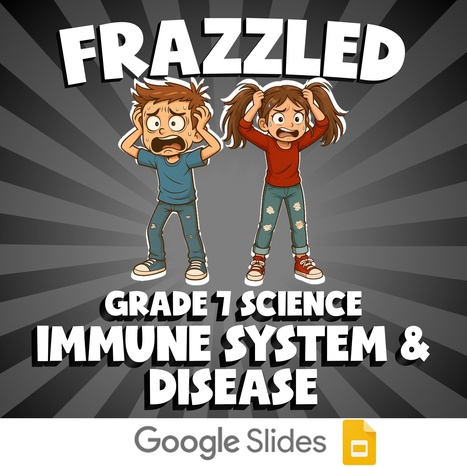 Immune System & Disease FRAZZLED Science Game - No Prep Grade 7 Review Activity