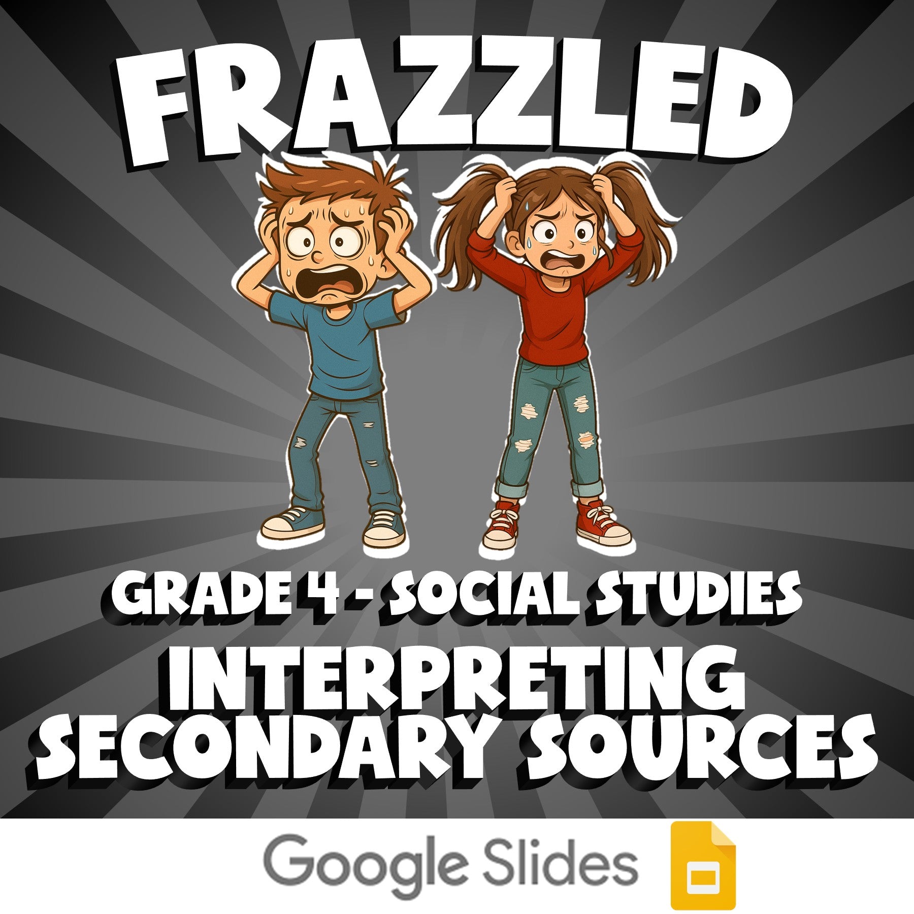 Interpreting Secondary Sources FRAZZLED Socials Game - No Prep Grade 4 Review