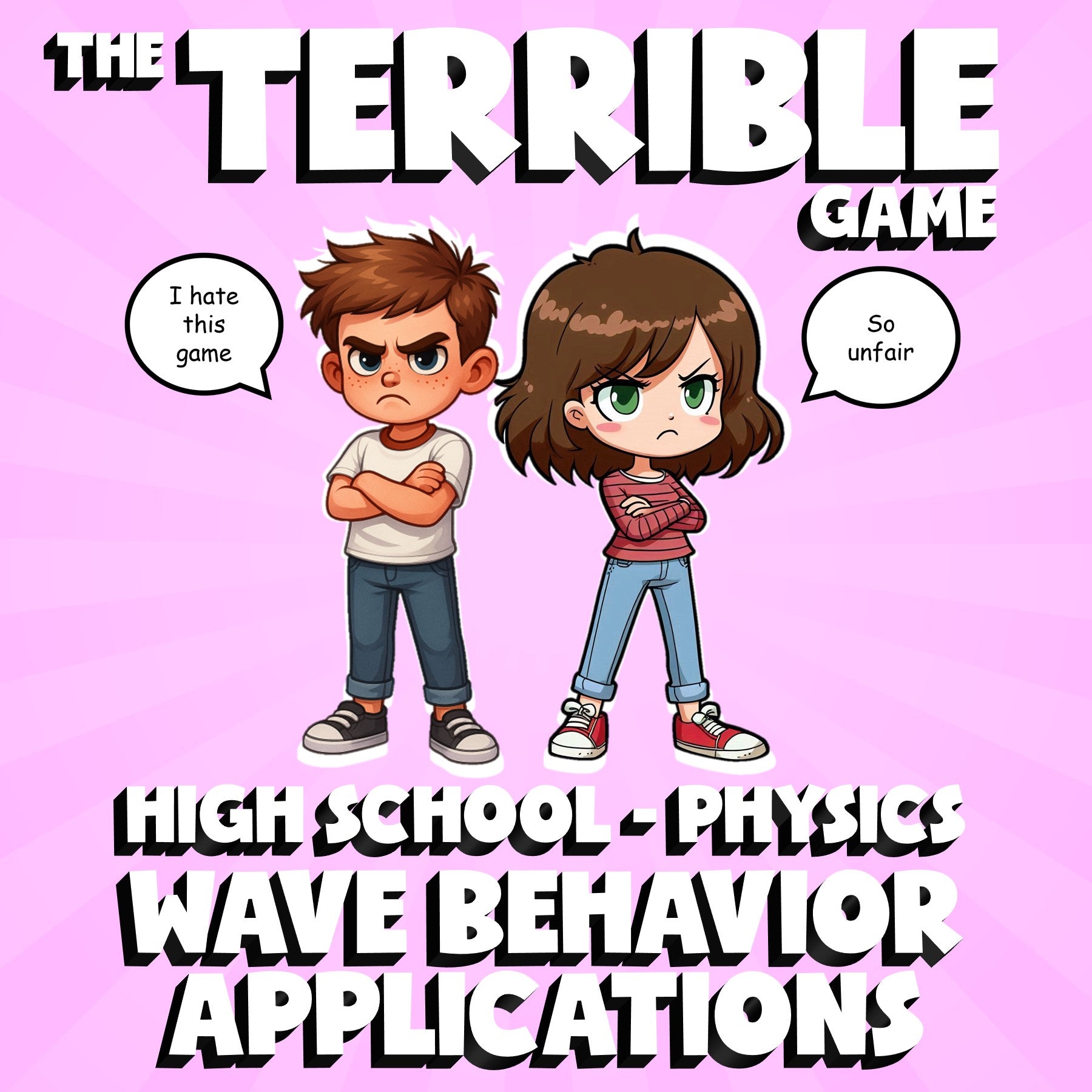 Wave Behavior Applications THE TERRIBLE GAME - No Prep Physics Science Review
