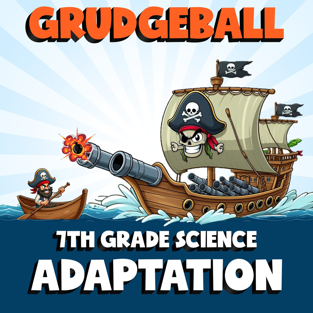 Adaptation GRUDGEBALL Science Game - No Prep Grade 7 Review Activity