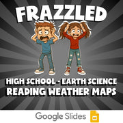 Reading Weather Maps FRAZZLED Game - No Prep Earth Science Review Activity