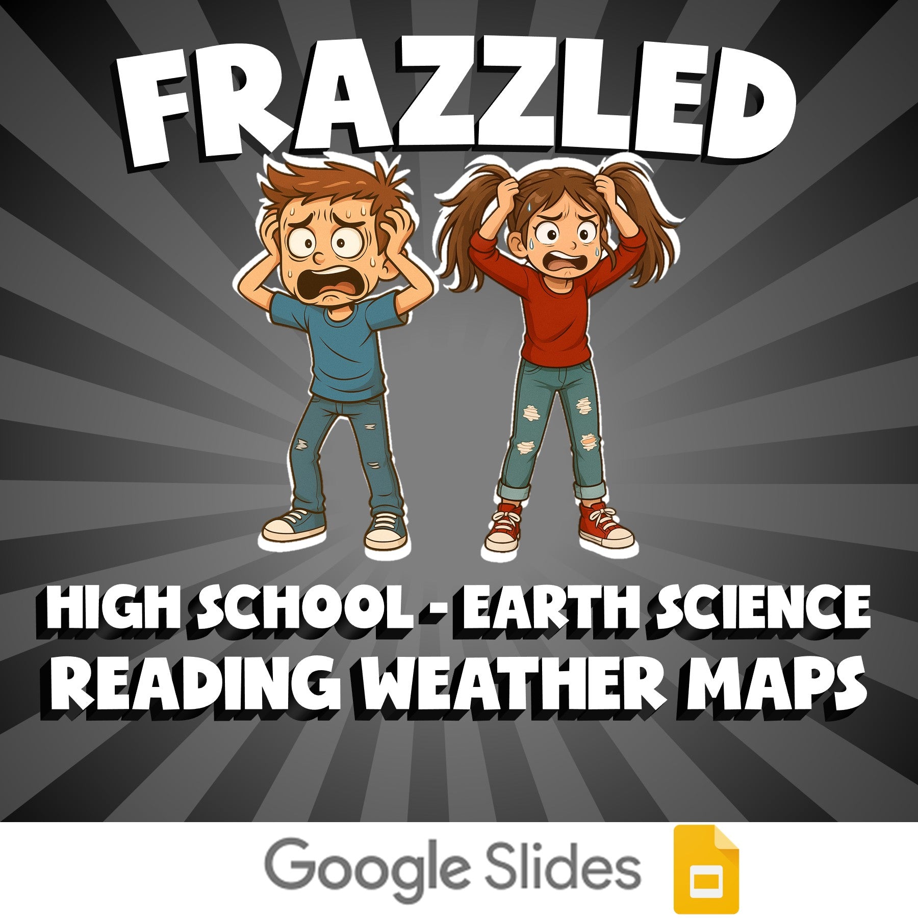 Reading Weather Maps FRAZZLED Game - No Prep Earth Science Review Activity