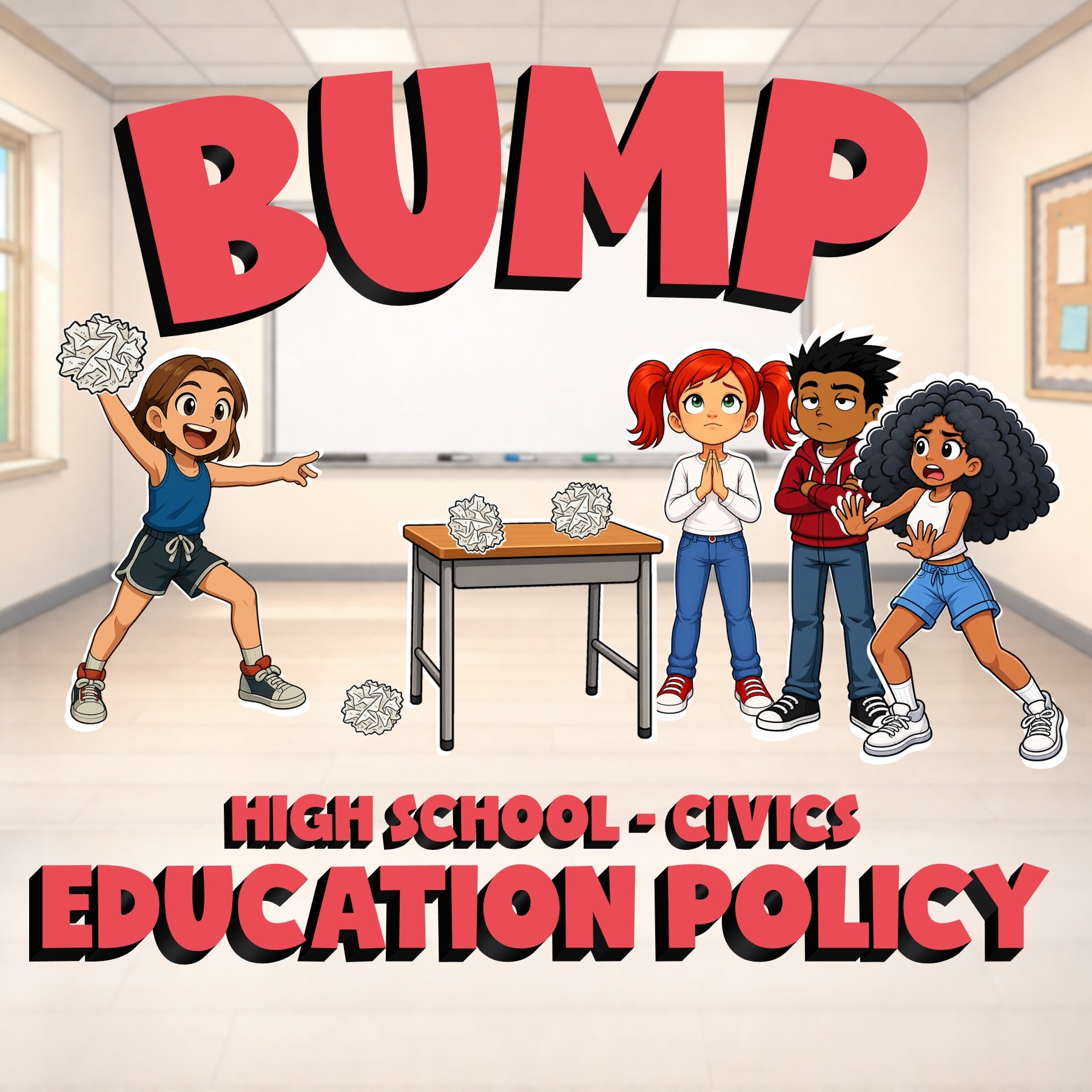 Education Policy BUMP Civics Game - No Prep Review Activity