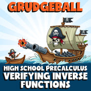 Verifying Inverse Functions GRUDGEBALL Math Game - No Prep PreCalculus Review
