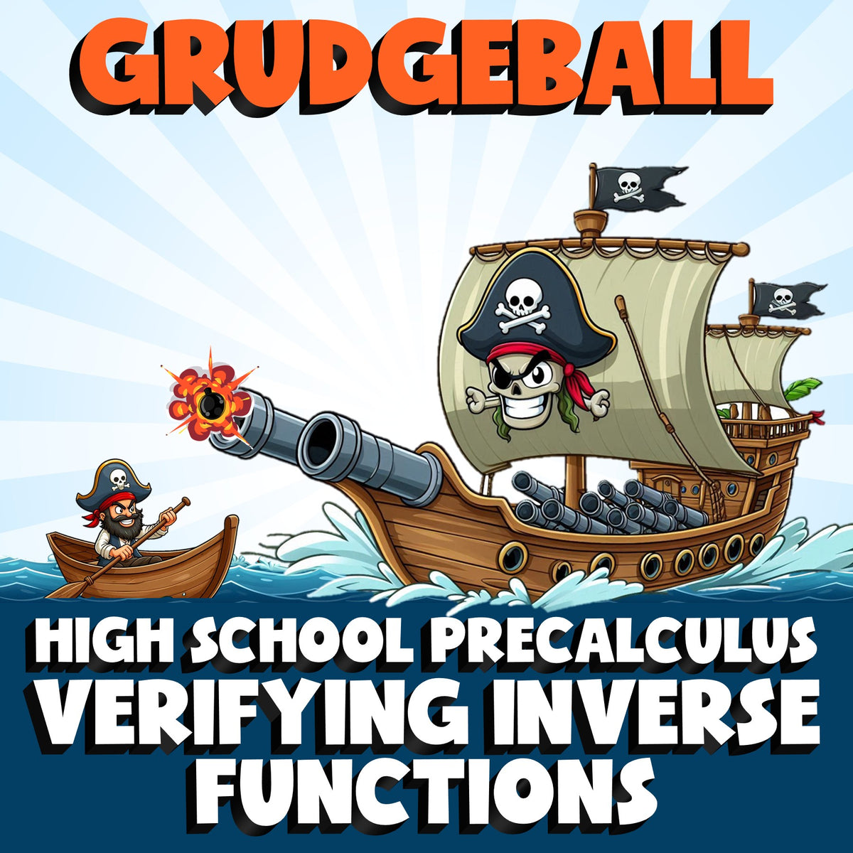 Verifying Inverse Functions GRUDGEBALL Math Game - No Prep PreCalculus Review