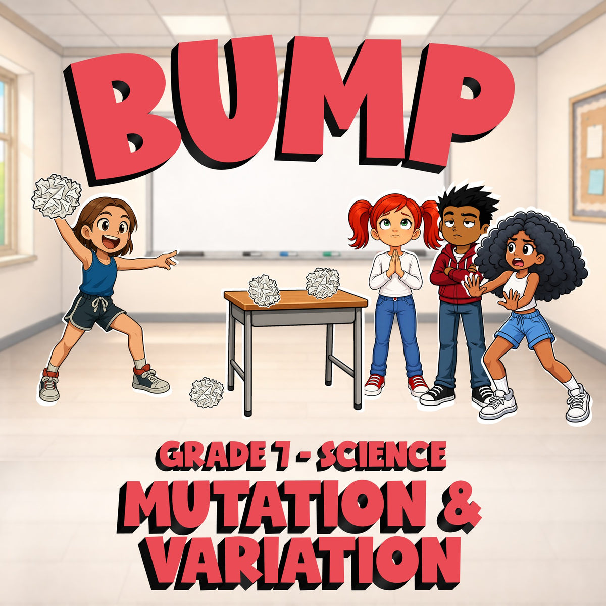 Mutation & Variation BUMP Science Game - No Prep Grade 7 Review Activity