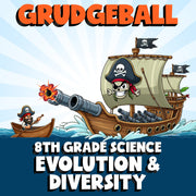 Evolution & Diversity GRUDGEBALL Science Game - No Prep Grade 8 Review Activity