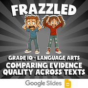Comparing Evidence Quality Across Texts FRAZZLED ELA Game - No Prep Grade 10