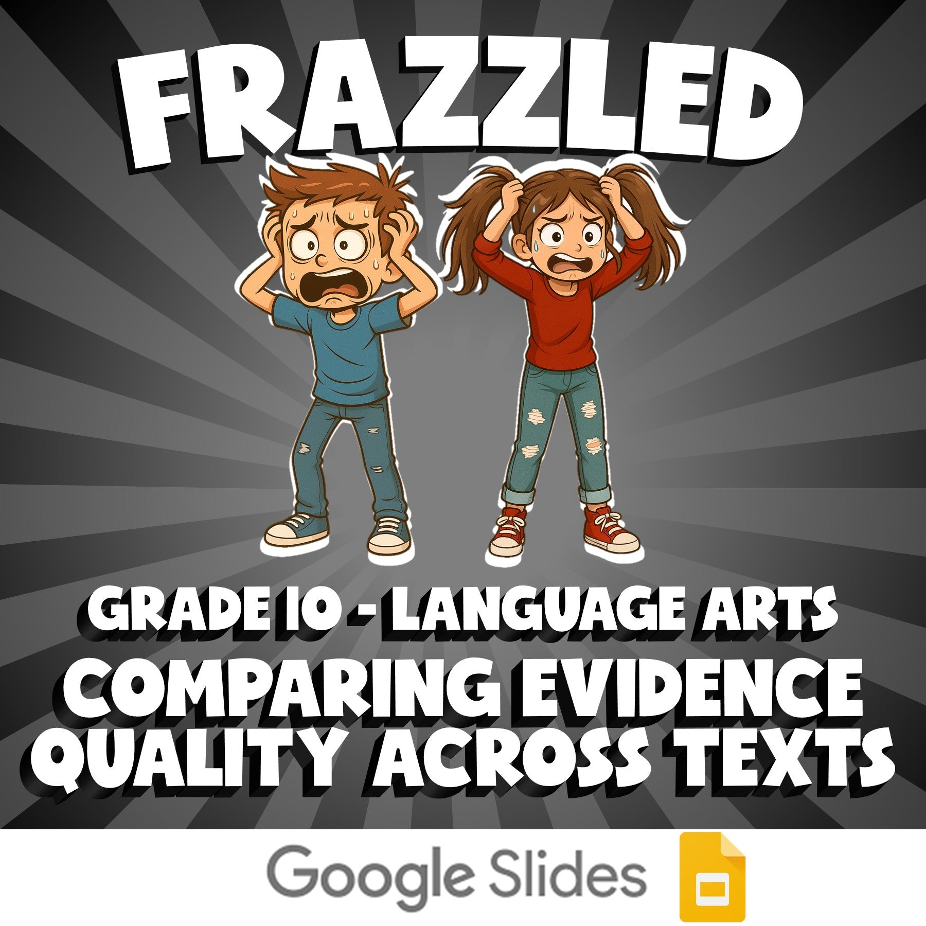 Comparing Evidence Quality Across Texts FRAZZLED ELA Game - No Prep Grade 10