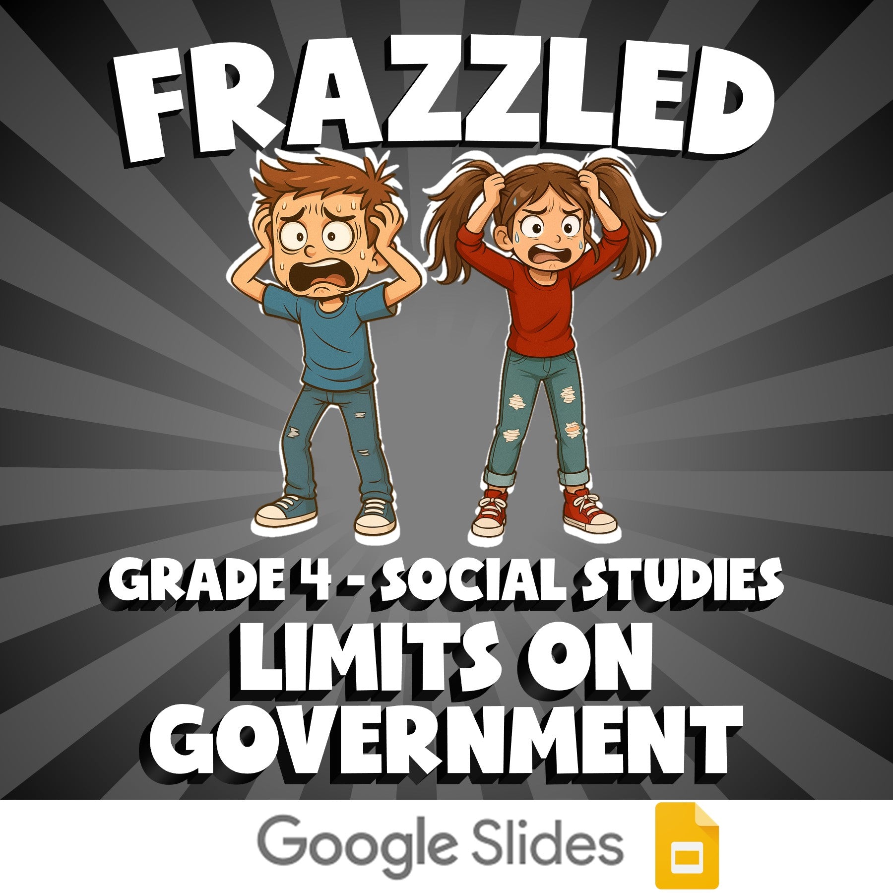 Limits on Government FRAZZLED Socials Game - No Prep Grade 4 Review Activity