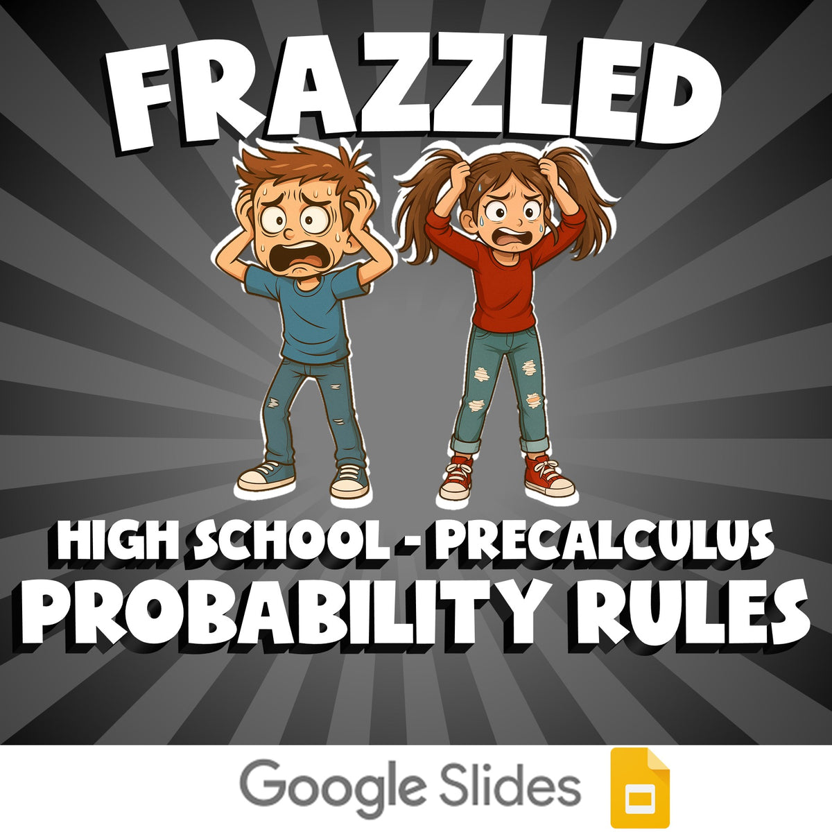Probability Rules FRAZZLED Math Game - No Prep PreCalculus Review Activity